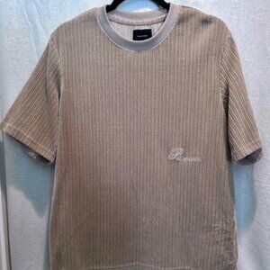 Pacsun shirt tan colored size medium short sleeves plush corduroy